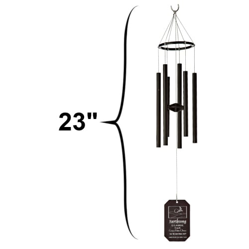 windchime is 23" from top to bottom