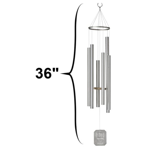 Small wind chimes size